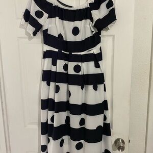 Black and White Polka Dot Dress